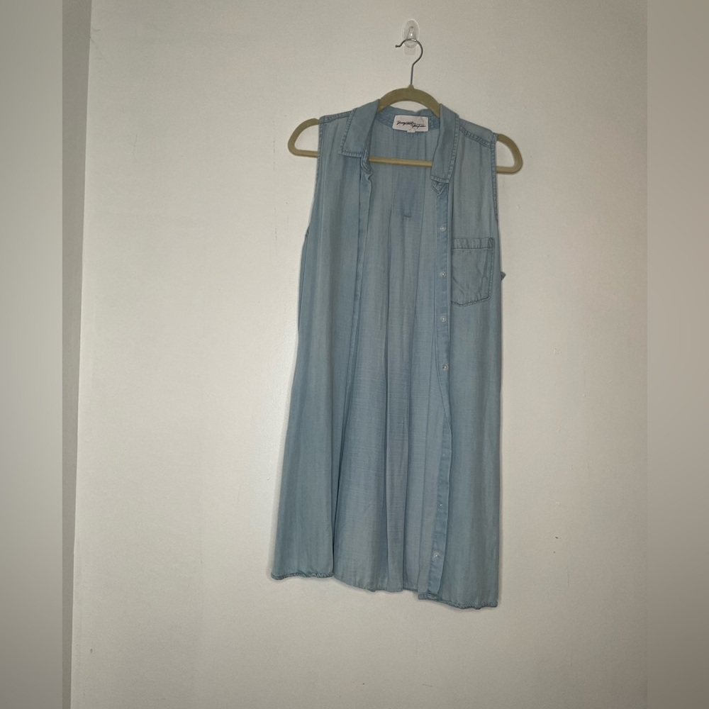 Jean/denim shirt dress